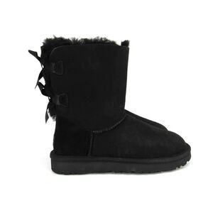 UGGS BAILEY BOW II WOMEN'S BOOTS IN BLACK SZ 6